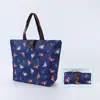 Sacola de Compras Dobrável Ecológica com Impressão Personalizada, Armazenamento Portátil, Brinde Promocional, Bolsa Tote Dobrável de Tecido Oxford