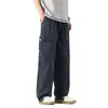 Pantalones Casuales Paul Workwear para Hombre, Transpirables de Verano, Cómodos, Holgados, Delgados, Modernos, Versátiles, Pantalones Rectos con Cordón