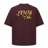 Beijie Roupa Masculina 2026 Verão Nova Básica Modelagem Solta Estampada Gola Redonda Versátil Tendência Marca Par Casal Manga Curta Camiseta para Homens e Mulheres