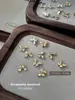Nuevo producto terminado, decoraciones de arte de uñas de mariposa patchwork, lujo ligero, deslumbrante, purpurina tridimensional, accesorios de decoración de uñas DIY, al por mayor