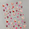 Adesivos Originais Ursinho Mirtilo para Nail Art 5D Embossados Tridimensionais Boneca Ursinho Sobremesa Adesivos DIY para Unhas Estilo Aa