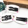 Horquilla grande de diamante negro estilo coreano moda para todo tipo de cabello clip para flequillo puesto tienda de 2 yuanes suministro de joyería