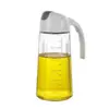 Botella de Aceite Personalizada de 630ml con Tapa Flip-Top, Botella de Aceite de Vidrio a Prueba de Fugas de Gran Capacidad, Botella de Vinagre, Suministros de Cocina, Botella para Condimentos