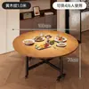 Mesa de comedor plegable para casas pequeñas, mesa redonda grande móvil para 10 personas, mesa de comedor para 20 personas, mesa redonda plegable