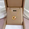 [Full-body aço titânio] full-body titanium forno de aço real colar de ouro frio feminino ins Net acessórios cadeia de clavícula vermelha