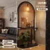 Divisor de Pantalla Tejido de Ratán Madera Maciza Usado Sala de Estar Entrada Directamente Frente a la Puerta Pantalla Base Pasillo Dormitorio Nuevo Estante de Almacenamiento de Arte