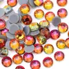 Rhinestones de Cristal de Vidrio de Espalda Plana Adhesivos Hot Melt de Fábrica Accesorios Navideños Coloridos para Ropa DIY