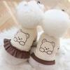 Primavera y Verano Nuevo Mascota Teddy Panda Amargo Gato Caniche Vestido Po Mei Perro Pequeño Schnery Perro Ropa de Pareja