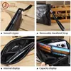 Bolsas de Embreagem de Negócios de Couro Bovino de Primeira Camada Processadas e Personalizadas para Homens e Mulheres, Carteiras Portáteis de Couro Tanning Vegetal com Grande Capacidade de Armazenamento