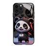 Funda de Teléfono Original Panda de Moda Adecuada para iPhone 16, Cubierta Protectora a Prueba de Golpes, Funda de Cristal de Cobertura Total para Apple 17