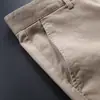 Chegada Nova Primavera 2025 Calças Casuais Retas Slim Fit de Alta Elasticidade Confortáveis com Textura Fina Resistentes a Amassados Sem Passar para Homens