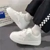 Zapatos Blancos Casuales Ligeros para Estudiantes para Mujer Primavera y Otoño 2023 Nuevos Zapatos Transpirables para Mujer Zapatos Casuales Suela Blanca Gruesa