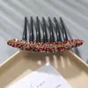 Venta al por mayor del fabricante Peine Francés de Siete Dientes con Diamantes Triturados y Perlas, Joyería de Pasador Lateral, Pasador, Pasador, Accesorios para el Cabello