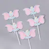 Decoración de Pastel de Cumpleaños Dumbo Plugin Dibujo Animado Niño Niña Muñeca Pastel Decorativo Celebridad de Internet