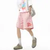 Direto da Fábrica Marca Americana Tendência Dopamina Masculino Feminino Soltos Retos Casuais Shorts Verão Temperamento Versátil Moda Esportes