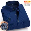 Venta Directa de Fábrica Camisa Cálida para Hombre Invierno Terciopelo Engrosado Cuadros Manga Larga Tallas Grandes