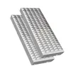 Placa Antideslizante Personalizada con Boca de Cocodrilo, Pedal Antideslizante Dentado Galvanizado en Caliente, Placa de Banda de Rodadura Antideslizante para Escaleras Grabada de Acero Inoxidable
