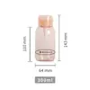 Garrafa Portátil tipo Pressão para Água Demaquilante 200ml Transparente com Tampa Flip-Top Pet Garrafa de Tônico Removedor de Esmalte Óleo Removedor de Maquiagem Garrafa de Refil