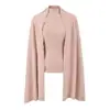 Atacado de Roupas Femininas Transfronteiriças Conjunto de Duas Peças T-shirt de Manga Longa e Xale Estilo Europeu e Americano Novo Elegante Top Outono e Inverno 2025