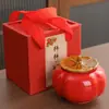 Bote de Té de Cerámica de Caqui, Bote de Que Todo Salga Bien, Bote para Dulces de Boda, Venta al por Mayor de Pequeños Regalos de Boda