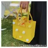Bolsa de Feltro com Boneca Pequena de Desenho Animado Caixa de Presente Bolsa de Compras de Feltro Festa de Aniversário Bolsa de Presente de Mão Estilo Igual ao Little Red Book