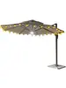Lâmpada Solar para Pátio Externo Estilo Guarda-Sol para Acampamento com Guarda-Sol Jardim Externo Ar Livre Café de Chá com Leite Varanda