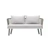Sofá exterior de ocio, conjunto de mesa y sillas de ratán para jardín de villa en el patio, muebles de exterior para casa de huéspedes al aire libre