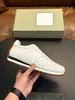 Zapatillas de correr vintage de cuero liso para hombre TF borde de vieira transfronterizo raya blanca horizontal suela gruesa dentada zapatos casuales
