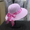 Chapéu de Pescador Dia das Mães Chapéu de Aba Larga Feminino Chapéu de Sol de Verão Chapéu de Palha Chapéu Bacia Chapéu de Tricô Resistente a UV