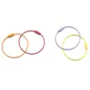 Cuerda de alambre de acero de color al por mayor Anillo de alambre de acero inoxidable Etiqueta de regalo creativa DIY Colgante para muñeca Joyería