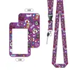 Acceso fuera de servicio tarjeta de estudiante trabajador de oficina portatarjetas de identificación retráctil con cordón insignia de trabajo insignia de fábrica cordón para el cuello cubierta protectora anti-pérdida