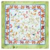 Pañuelo de seda Mai Tong de 60 cm x 60 cm con diseño de hojas de elefante, estilo famoso del clan del viento, para mujer, de imitación de seda, profesional, pequeño pañuelo cuadrado de seda.