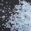 Fragmentos de Piedra Triturada de Vidrio Iridiscente, Partículas de Cristal Irregulares de Color Mixto, Relleno para Joyería DIY, Materiales para Uñas