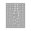 Nuevas Pegatinas Populares para Uñas Planas 3D de Redanco con Diseño de Moño de Papel de Aluminio Dorado y Plateado Pegatinas Adhesivas para Uñas Dh-1072