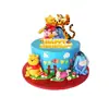 Decoraciones para Fiesta de Cumpleaños Temática de Winnie the Pooh Banderín de Winnie Topper para Pastel Montaje de Decoración para Fiesta Festiva
