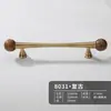 Alça de latão Novo estilo antigo chinês porta de armário guarda-roupa sapateira móveis estilo minimalista francês nogueira alça longa