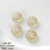 Cuentas Acrílicas Barrocas Vintage Oro Flor Cuentas Sueltas Hechas a Mano DIY Pulsera Llavero Cadena para Teléfono Móvil Accesorios
