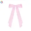 Preço Especial Transfronteiriço Qiyue Laço Doce de Cor Pura Presilha de Cabelo Elegante Simples Bico de Pato Acessórios de Cabelo Feminino Cauda Única