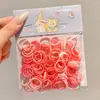 Coloridas y desechables ligas pequeñas para el cabello para mujeres que no dañan el cabello, gomas elásticas para niños, alta elasticidad y cuerdas para el cabello duraderas