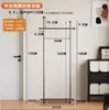 Perchero de Metal para Uso Doméstico, Perchero Sencillo de Pie para Dormitorio, Sala de Estar, Entrada, Pequeño Estante Móvil de Almacenamiento