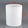 Vaso de vela de aromaterapia de vidrio DIY taza de vela casera esmerilada con tapa portavelas creativo vaso de vidrio taza vacía adornos
