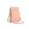 2026 Novo Modelo Grande Capacidade Multifuncional Cor Sólida Fashion Simples Bolsa de Ombro Tela Sensível ao Toque Transversal Bolsa para Celular para Mulheres