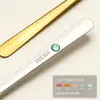Nova Mini Colher Redonda de Aço Inoxidável 304 Colher de Sal 9cm Colher de Tempero Doméstica Cabo Durável Colher Medidora de Pó Medicinal