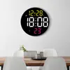 Reloj Led Creativo de Doble Propósito de 9 Pulgadas con Múltiples Funciones, Reloj de Pared para Sala de Estar, Reloj Despertador con Control Remoto, Reloj de Mesita de Noche 8010