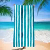 Toalla de Playa de Microfibra Toalla de Playa Estampada Toalla de Playa Rayada Tela de Toalla de Comercio Exterior Europeo y Americano Toalla de Natación para Adultos Transfronteriza