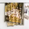 Bufanda Exótica Vintage Estampado Nuevo Chal de Imitación Lana de Alta Calidad Tacto Suave y Transpirable Bufanda Larga Oversize para Mujer Transfronteriza