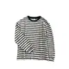 Camisa de Manga Larga Rayada Nueva para Hombre de Primavera y Otoño Estilo Coreano Corte Relajado Camisa con Cuello Top Casual Versátil Texturizado
