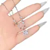 Colar Corrente Clavícula Açúcar Estrela Brilhante Estilo Coreano Luxo Leve Exquisito Versa Microcravejado com Diamante Brilhante Versátil para o Dia a Dia para Mulheres