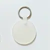 Consumíveis em branco para transferência de calor DIY Pingente de chaveiro com revestimento acrílico Impressão de fotos por sublimação Acessório de chave