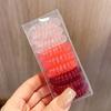 9 Corda de Cabelo Linha Telefônica Combinada Celebridade da Internet da Coreia do Sul Transparente Degradê Estilo Fresco Corda de Cabelo Elástico de Cabelo para Cabelo Ins